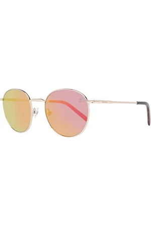 Timberland Accessoires, Heren, Bruin, ONE Size, Bronzen Gepolariseerde Spiegelende Zonnebril