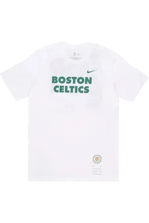 Nike Tops, Heren, Wit, 2Xl, Katoen, Boston Celtics Basketball T-shirt
