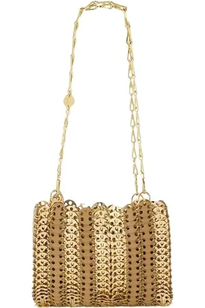 Paco rabanne Tassen, Dames, Bruin, ONE Size, Leer, 1969 Square Bag