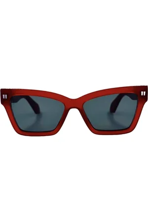 OFF-WHITE Accessoires, Dames, Rood, ONE Size, Zonnebril