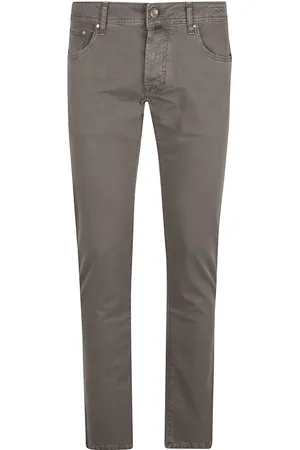 Jacob Cohen Jeans, Heren, Bruin, W30, Katoen, Grijze Jeans Ss 25 Verhoog Stijl