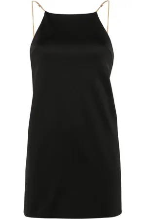 Palm Angels Kleedjes, Dames, Zwart, S, Backless Cady Jurk