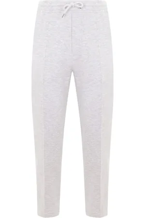 Brunello Cucinelli Broeken, Heren, Grijs, S, Katoen, Joggingbroek met elastische tailleband