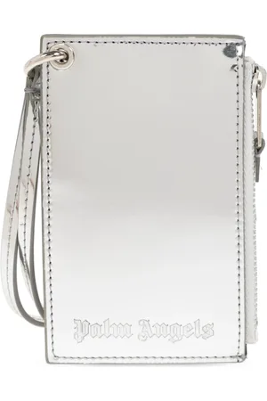 Palm Angels Accessoires, Dames, Grijs, ONE Size, Kaarthouder met riem