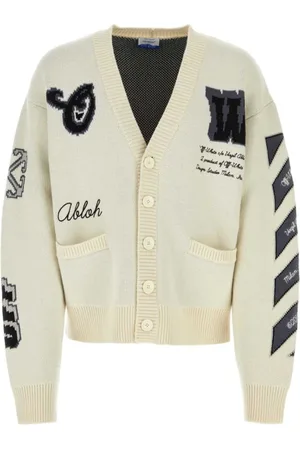 OFF-WHITE Truien, Heren, , L, Katoen, Varsity Cardigan