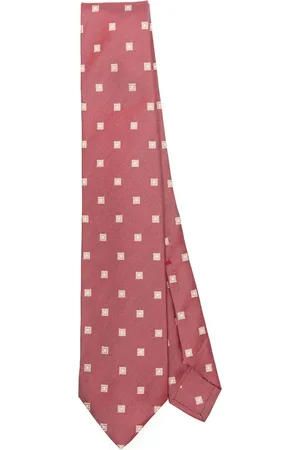 BARBA Accessoires, Heren, Rood, ONE Size, Klaprood puntige stropdas