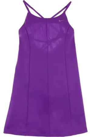 Nike Kleedjes, Dames, Paars, L, Polyester, Sportswear Clash Jurk