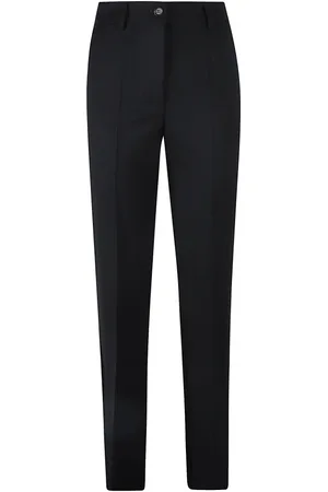 P.A.R.O.S.H. Broeken, Dames, Zwart, L, Wol, Zwarte wollen blend flared broek