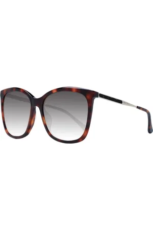Jimmy Choo Accessoires, Dames, Bruin, ONE Size, Bruine Dames Zonnebril Vierkant Verloop