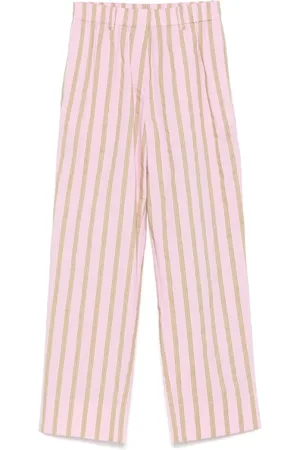 STINE GOYA Broeken, Dames, Roze, M, Roze Elastische Taille Shorts