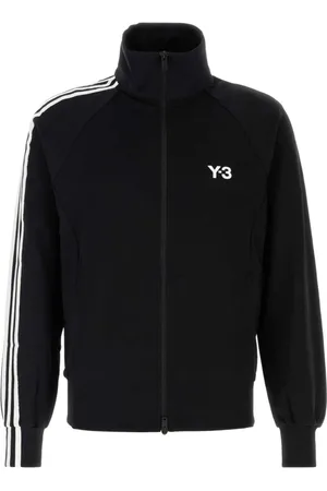 Y-3 Sweatshirts & Hoodies, Heren, Zwart, S, Nylon, Zwarte Nylon Sweatshirt