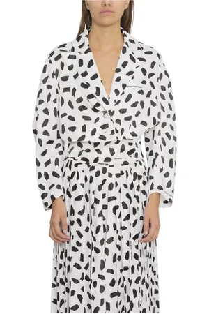 OFF-WHITE Blouses & Shirts, Dames, Wit, S, All Over Puffy Shirt