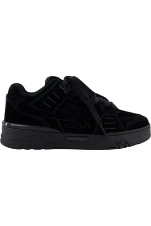 Palm Angels Schoenen, Heren, Zwart, 43 EU, Suède, Venice Suède Sneakers