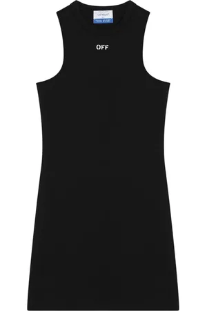 OFF-WHITE Tops, Dames, Zwart, S, Katoen, Korte mouwloze top