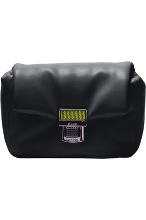 Msgm Tassen, Dames, Zwart, ONE Size, Leer, Click Bag Cross Body