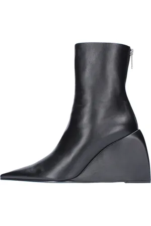 OFF-WHITE Schoenen, Dames, Zwart, 36 EU, Leer, leren sleehakken