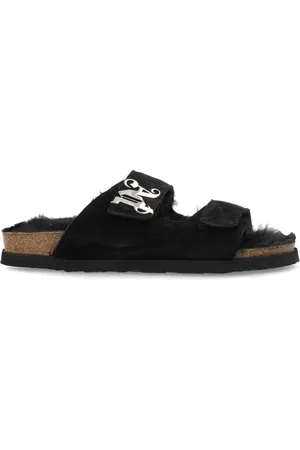 Palm Angels Schoenen, Heren, Zwart, 43 EU, Leer, Comfy Slipper