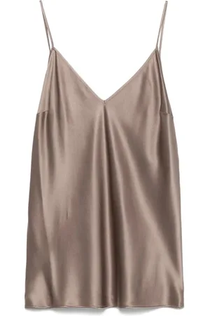 Joseph Tops, Dames, Bruin, XL, Satijn, Zijden Satijnen Top Blouse