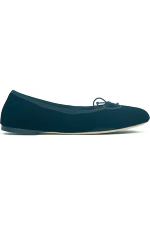 Prosperine Schoenen, Dames, Zwart, 36 EU, Fluwelen Ballerina Schoenen Leren Zool