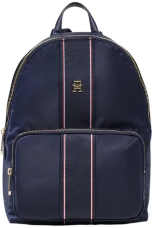 Tommy Hilfiger Tassen, Dames, Blauw, ONE Size, Polyester, Stijlvolle Poppy Rugzak voor Dagelijks Gebruik
