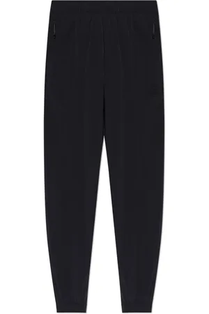 Moncler Broeken, Heren, Zwart, M, Broek met logopatch