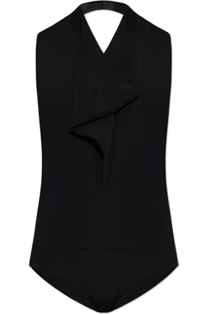 Sportmax Tops, Dames, Zwart, S, Polyester, Lichaam Abano