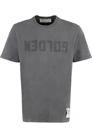 Golden Goose Tops, Heren, Grijs, 2Xl, Katoen, Vintage Logo Katoenen T-shirt