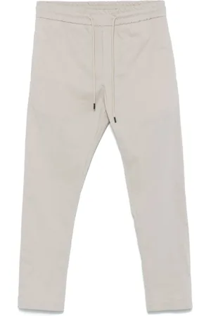 Dondup Broeken, Heren, Grijs, W31, Grijze elastische taille broek