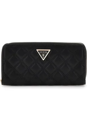 Guess Accessoires, Dames, Zwart, ONE Size, Stijlvolle Grote Portemonnee met Rits