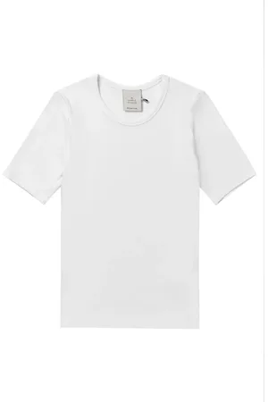 Munthe Tops, Dames, Wit, S, Geribbelde Top