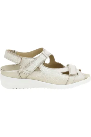Durea Schoenen, Dames, Grijs, 37 EU, Platte Damesschoenen Platina
