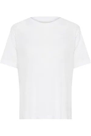 My Essential Wardrobe Tops, Dames, Wit, XL, Katoen, Helderwitte Tee Top
