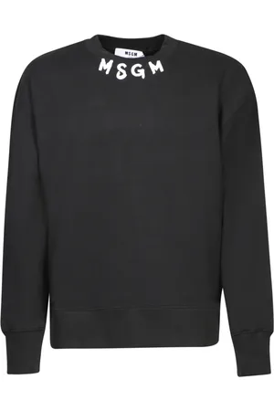 Msgm Sweatshirts & Hoodies, Heren, Zwart, S, Katoen, Sweatshirt Elevate Style Aw 24