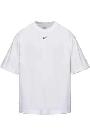 OFF-WHITE Tops, Heren, Wit, S, Katoen, Vibe Arrow T-shirt