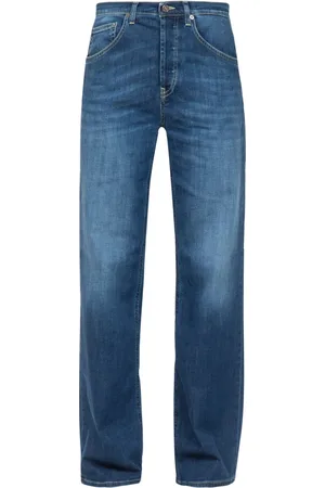 Dondup Jeans, Dames, Blauw, W29, Katoen, Vintage Straight Leg Jeans