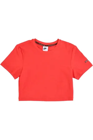 Nike Tops, Dames, Rood, L, Katoen, Streetwear Air Crop Top