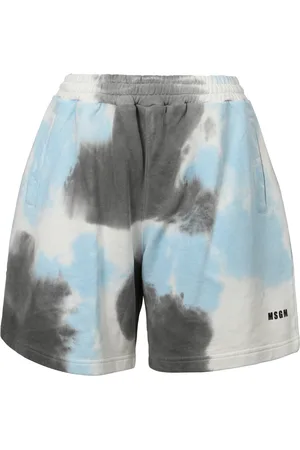 Msgm Korte broeken, Heren, Blauw, S, Katoen, Sports Bermuda