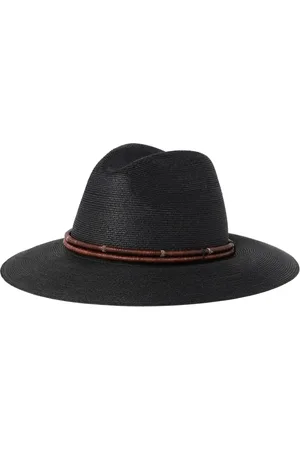 Brunello Cucinelli Accessoires, Dames, Zwart, M, Zwarte Platte Peak Trek Op Pet
