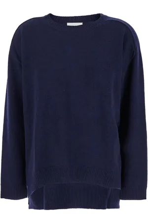 P.A.R.O.S.H. Truien, Dames, Blauw, S, Wol, Loos Sweater