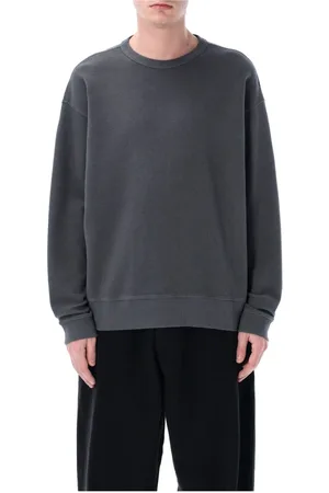 YMC YOU MUST CREATE Sweatshirts & Hoodies, Heren, Zwart, S, Katoen, Grijze Gebreide Kleding Ss 25 Geborsteld Katoenen Top