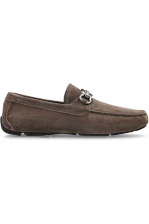 Salvatore Ferragamo Schoenen, Heren, Bruin, 43 EU, Leer, Loafers Parigi New