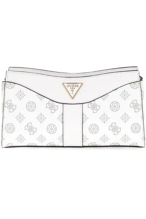 Guess Tassen, Dames, Wit, ONE Size, Nolana Kleine Dames Witte Logo Clutch