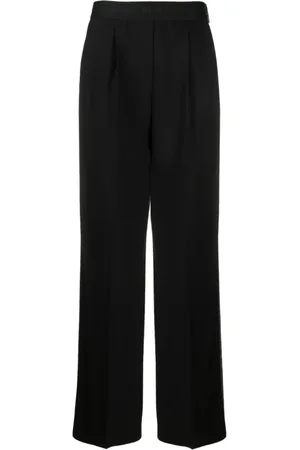 Msgm Broeken, Dames, Zwart, S, Virgin Wool Broeken "Wool Suiting"
