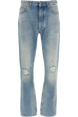 Palm Angels Jeans, Heren, Blauw, W32, Denim, Klassieke denim jeans