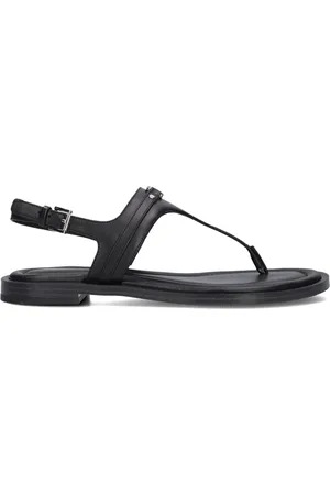 Michael Kors Schoenen, Dames, Zwart, 39 EU, Elegante Thong Sandalen voor Vrouwen