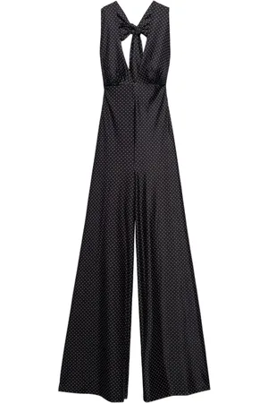 ANIYE BY Jumpsuits & Playsuits, Dames, Zwart, S, Polyester, Polka Dot Jumpsuit Leila