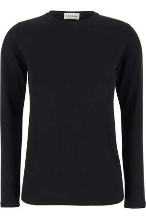 P.A.R.O.S.H. Tops, Dames, Zwart, L, Wol, Zwarte Trui Maglia