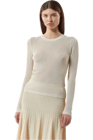 Silvian Heach Truien, Dames, Wit, XL, Nylon, Geperforeerde semi-permanente top