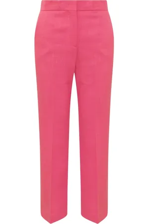 Msgm Broeken, Dames, Roze, L, Polyester, High In