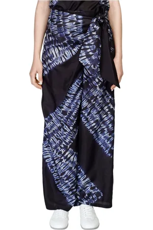P.A.R.O.S.H. Broeken, Dames, Blauw, S, Wijde Sarong Broek